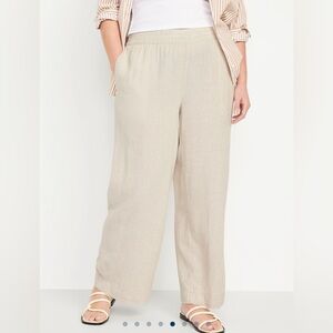 Old Navy high waist wide leg linen pants 3x